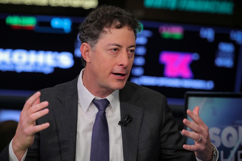 Jeffrey Smith, CEO of Starboard Value LP and Chairman of Papa John's International Inc., speaks during an interview on CNBC on the floor of the NYSE in New York
