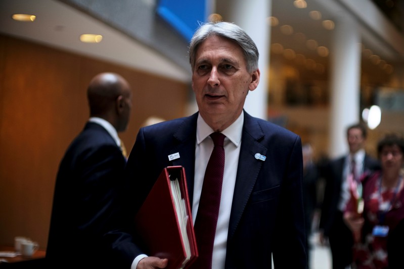 Chancellor of the Exchequer Philip Hammond attends the IMF and World Bank's 2019 Annual Spring Meetings, in Washington