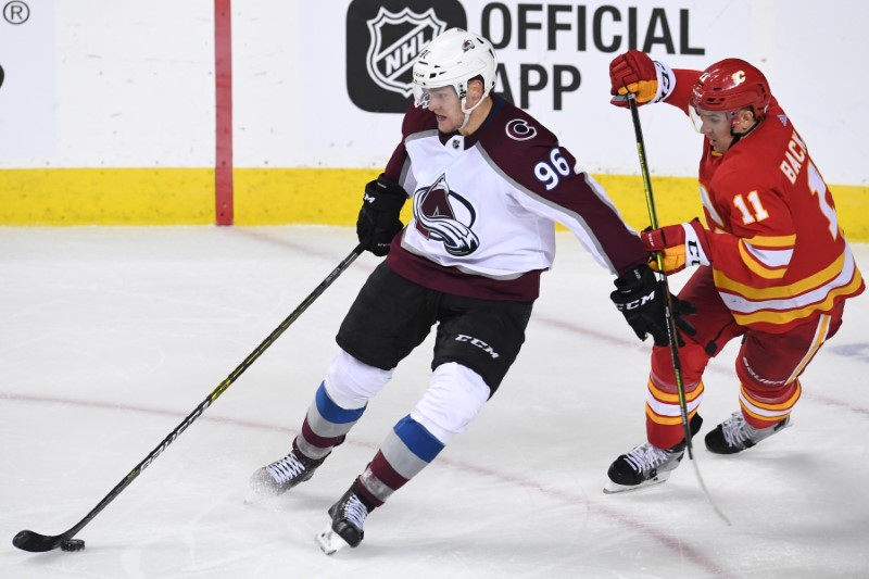 NHL: Stanley Cup Playoffs-Colorado Avalanche at Calgary Flames