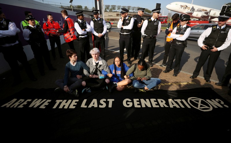 Extinction Rebellion protest in London