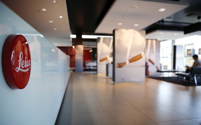 FILE PHOTO - The entrance area and the showroom of German camera manufacturer Leica Camera AG are pictured at the Leica production site in Solms