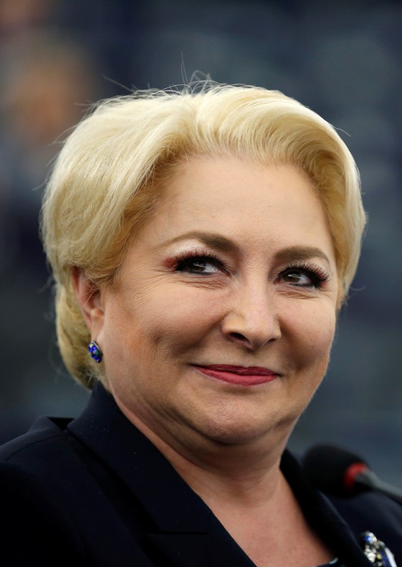 FILE PHOTO: Romanian Prime Minister Dancila attends a debate at the European Parliament in Strasbourg