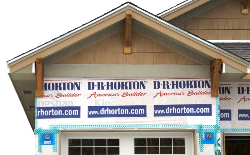 FILE PHOTO: A house built by the D.R. Horton company is seen for sale in Arvada