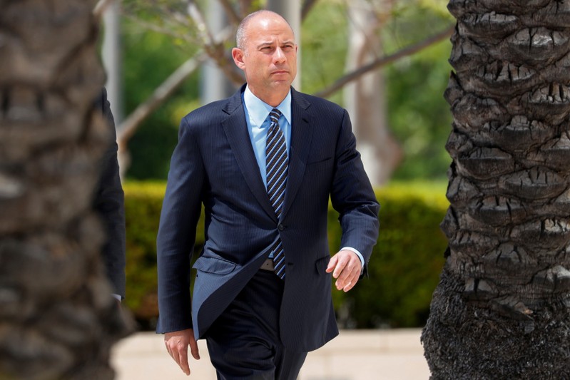 FILE PHOTO: Attorney Michael Avenatti makes an initial appearance on charges of bank and wire fraud as he arrives at federal court in Santa Ana, California
