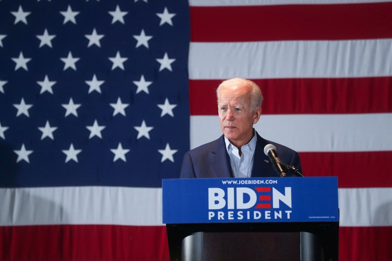 Democratic U.S. presidential candidate and former Vice President Biden campaigns in Cedar Rapids, Iowa