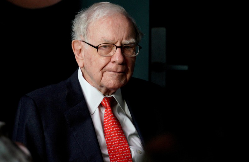 FILE PHOTO: Warren Buffett, CEO of Berkshire Hathaway Inc, at the company annual meeting weekend in Omaha