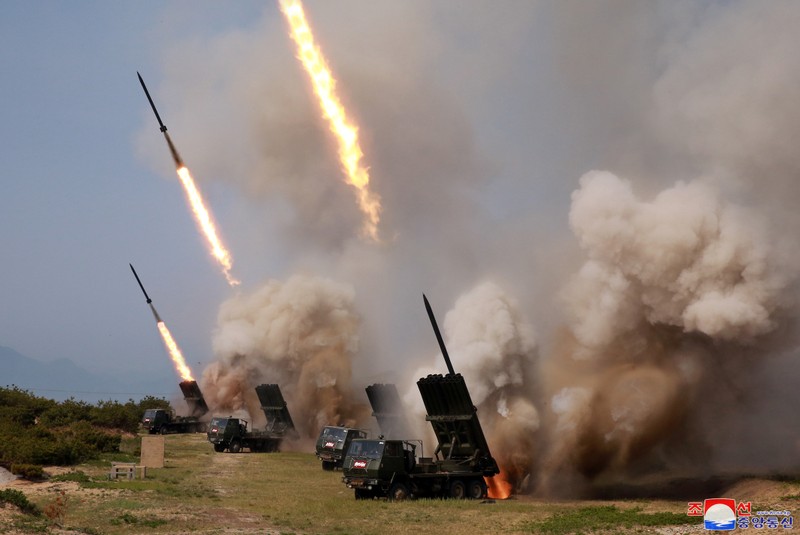 North Korean military conducts a