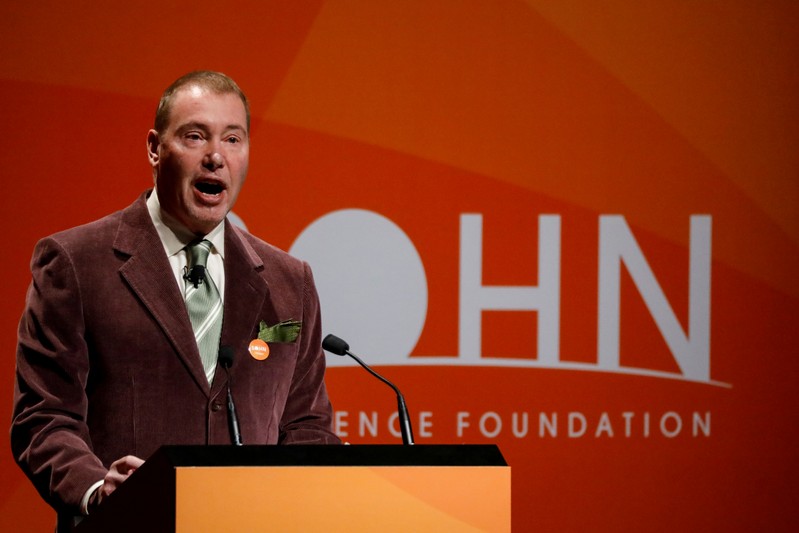 FILE PHOTO: Jeffrey Gundlach, CEO of DoubleLine Capital LP, presents during the 2018 Sohn Investment Conference in New York