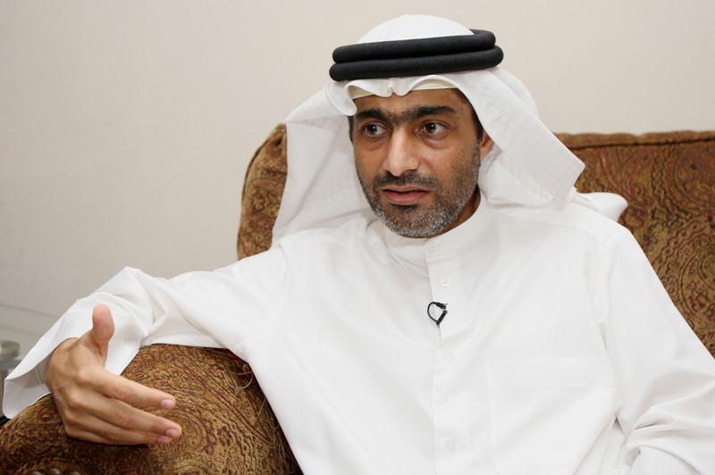 FILE PHOTO: Ahmed Mansoor speaks to Reuters in Dubai