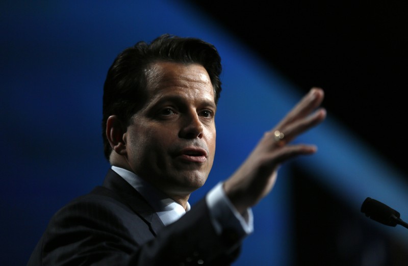 FILE PHOTO: Anthony Scaramucci, managing partner of Skybridge Capital, speaks at the SALT conference in Las Vegas