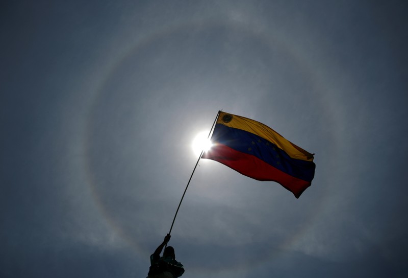 FILE PHOTO: Rally against the government of Venezuela's President Maduro and to commemorate May Day in Caracas