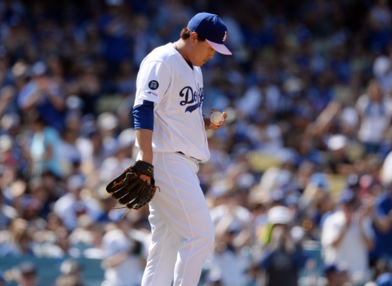 MLB: Washington Nationals at Los Angeles Dodgers