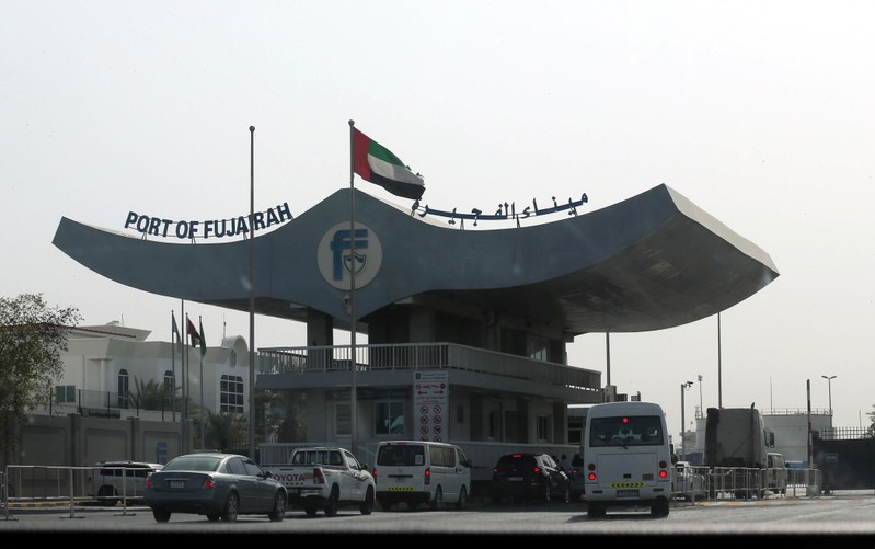 General view of the Port of Fujairah