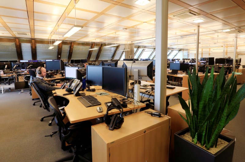 The trading floor of Norges Bank Investment Management, the Nordic countryÕs sovereign wealth fund in Oslo