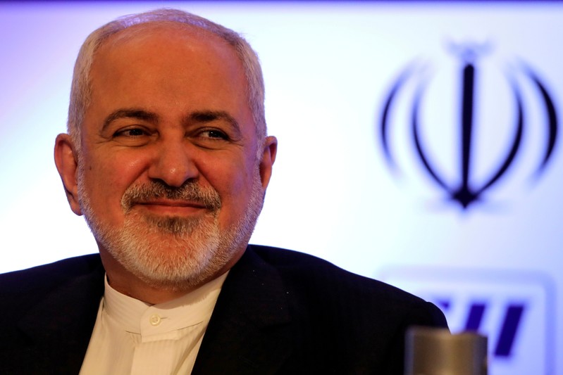 FILE PHOTO: Iran's Foreign Minister Mohammad Javad Zarif attends India-Iran business forum in New Delhi