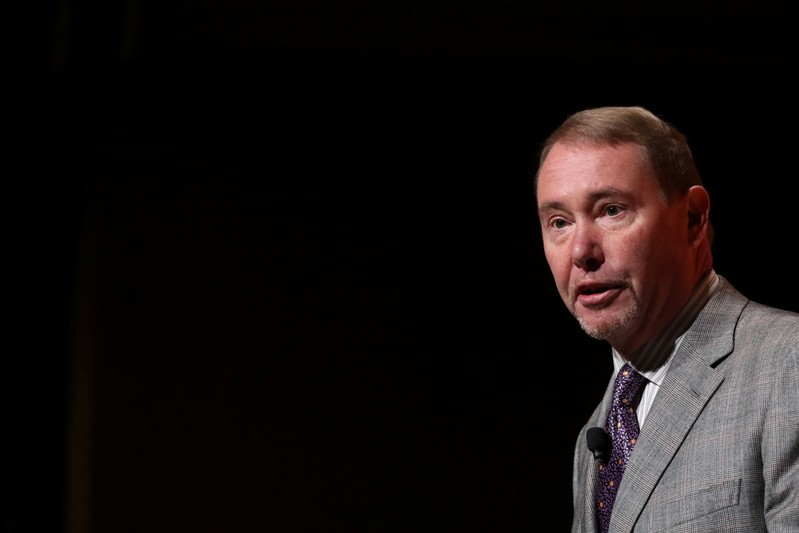 FILE PHOTO: Jeffrey Gundlach, CEO of DoubleLine Capital LP, presents during the 2019 Sohn Investment Conference in New York