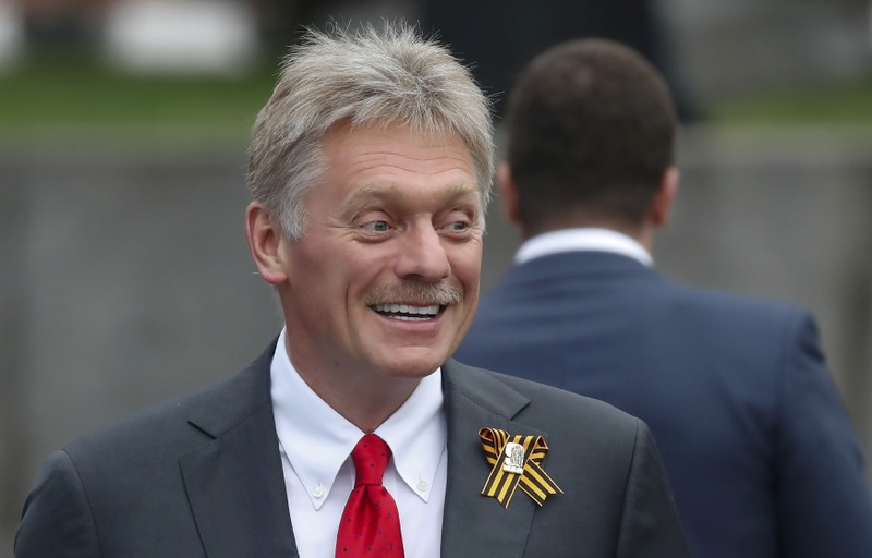 FILE PHOTO: Kremlin spokesman Dmitry Peskov in Red Square in Moscow for World War Two Victory Day celebrations