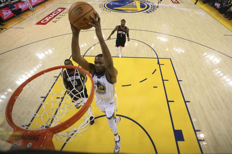 FILE PHOTO: NBA: Playoffs-Houston Rockets at Golden State Warriors