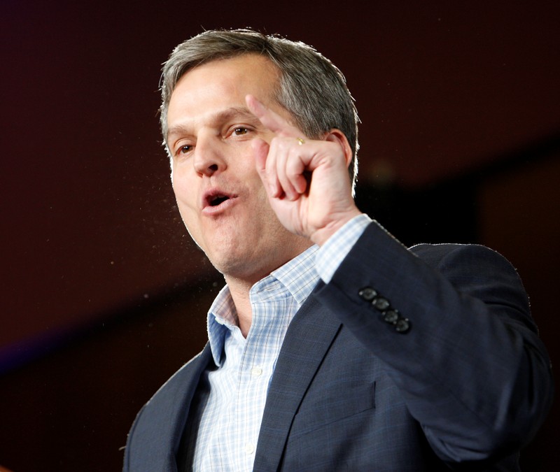 FILE PHOTO: North Carolina Attorney General-elect Josh Stein speaks to supporters at a victory rally the day after his Republican opponent Buck Newton conceded in Raleigh, North Carolina