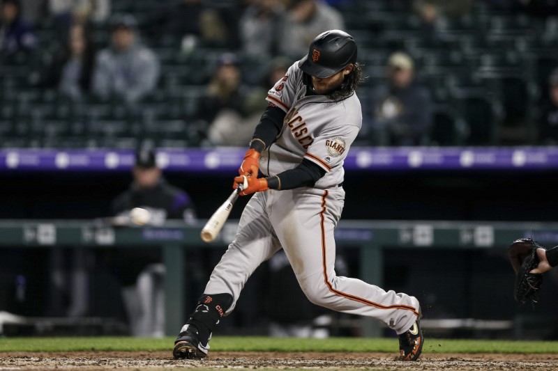 FILE PHOTO: MLB: San Francisco Giants at Colorado Rockies
