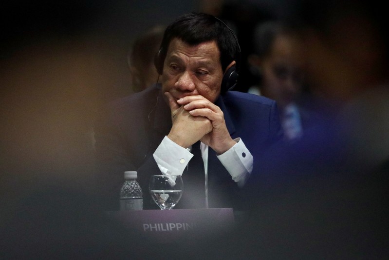 FILE PHOTO: Philippines' President Duterte attends the ASEAN Plus Three Summit in Singapore