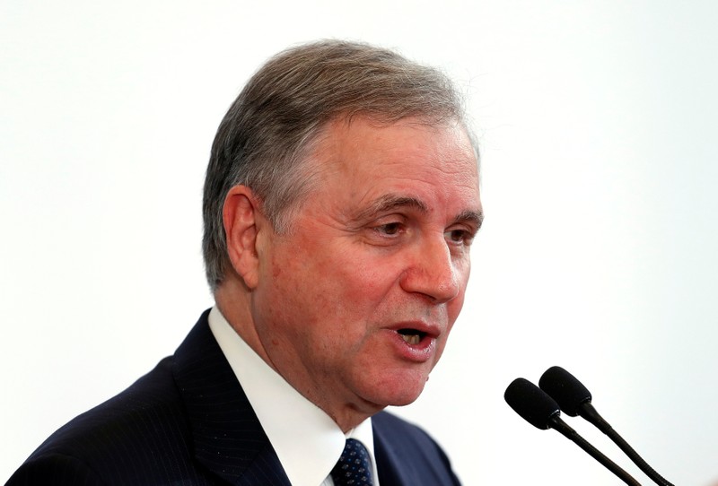 Bank of Italy Governor Ignazio Visco speaks during a meeting in Rome