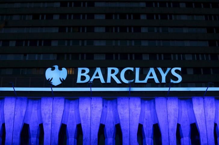 File photo of the logo of Barclays seen on the top of one of its branch in Madrid