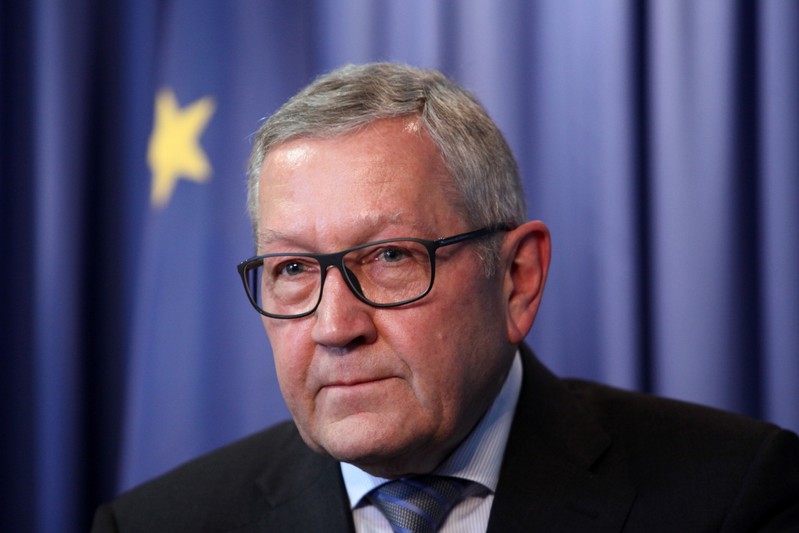 FILE PHOTO: European Stability Mechanism Managing Director Klaus Regling attends a news conference at the Ministry of Finance in Nicosia