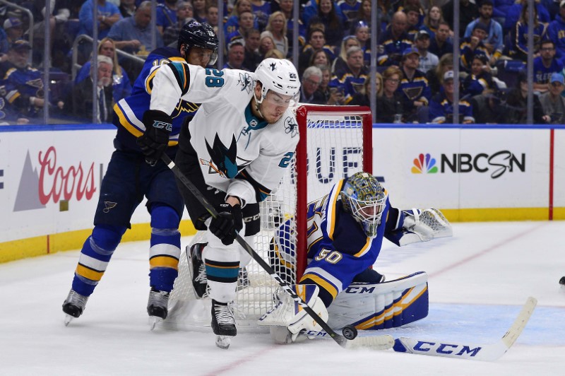 NHL: Stanley Cup Playoffs-San Jose Sharks at St. Louis Blues