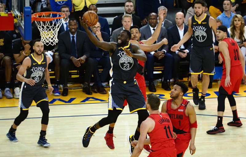NBA: Playoffs-Portland Trail Blazers at Golden State Warriors