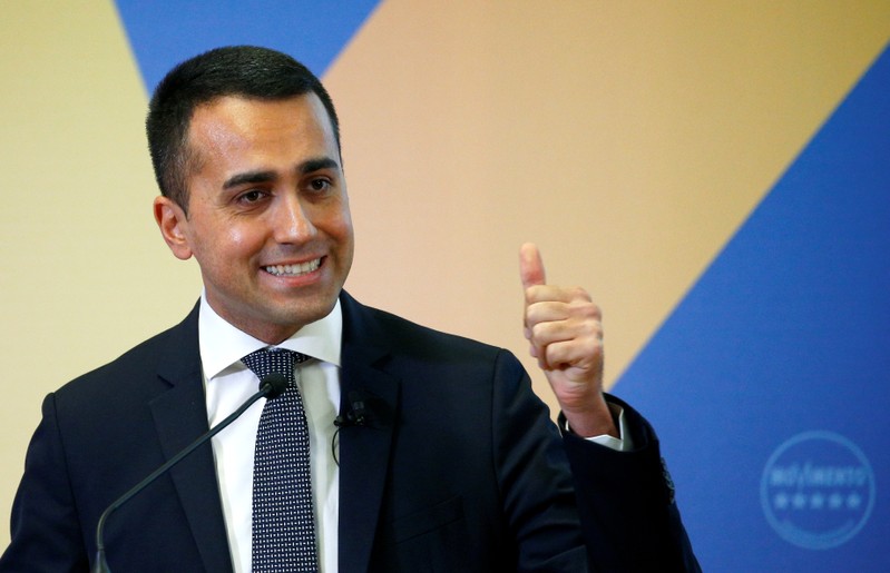 FILE PHOTO: 5 Star leader and Deputy PM Di Maio
