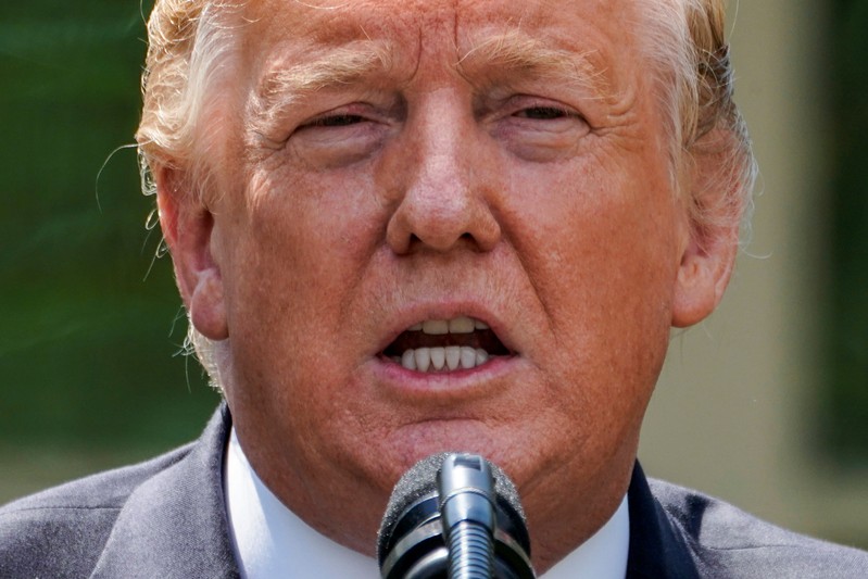 U.S. President Trump delivers speaks about immigration reform at the White House in Washington