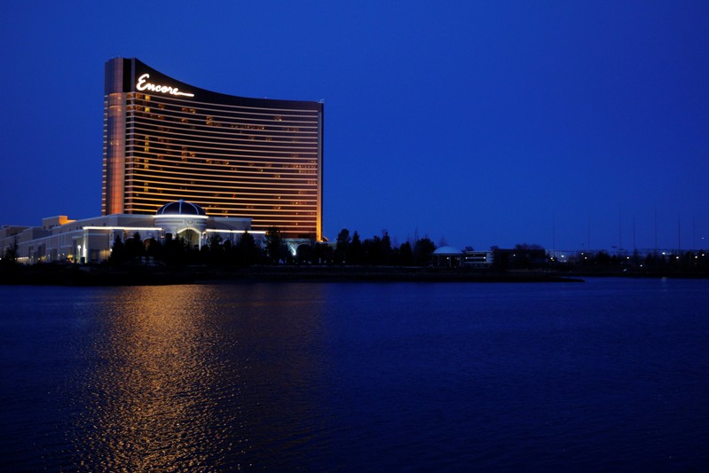 FILE PHOTO: The Encore Casino, built by Wynn Resorts in Everett, Massachusetts