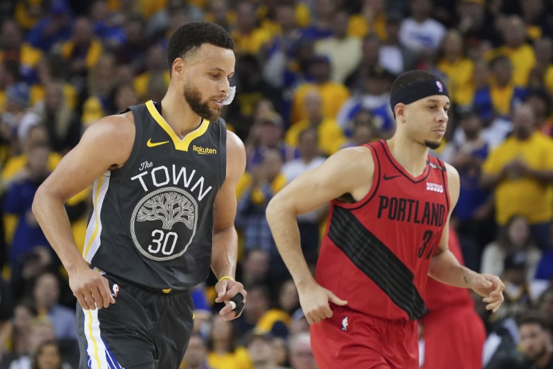 NBA: Playoffs-Portland Trail Blazers at Golden State Warriors