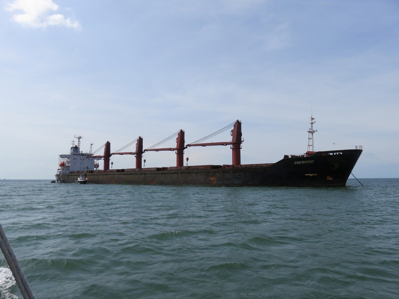 An undated image provided in a U.S. Department of Justice complaint for forfeiture shows what is described as the North Korean vessel Wise Honest