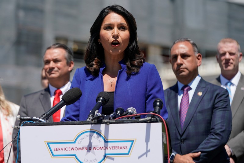 Rep. Gabbard (D-HI) speaks about the formation of the Congressional Servicewomen and Women Veterans Caucus in Washington