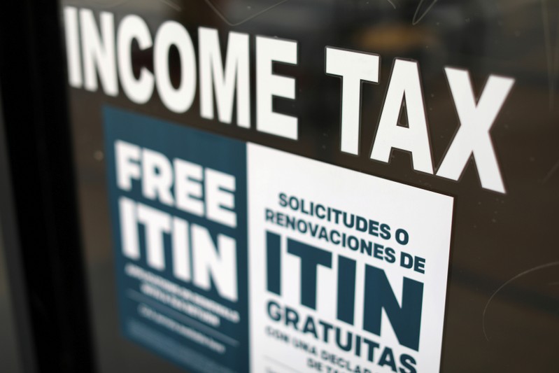FILE PHOTO: Tax preparation office pictured in Los Angeles