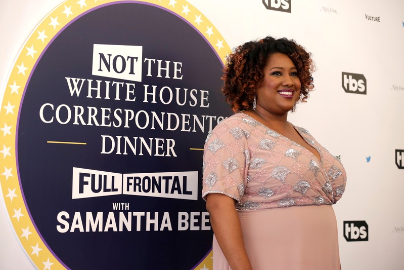 FILE PHOTO: Ashley Nicole Black arrives for the Not the White House Correspondents' Dinner in Washington