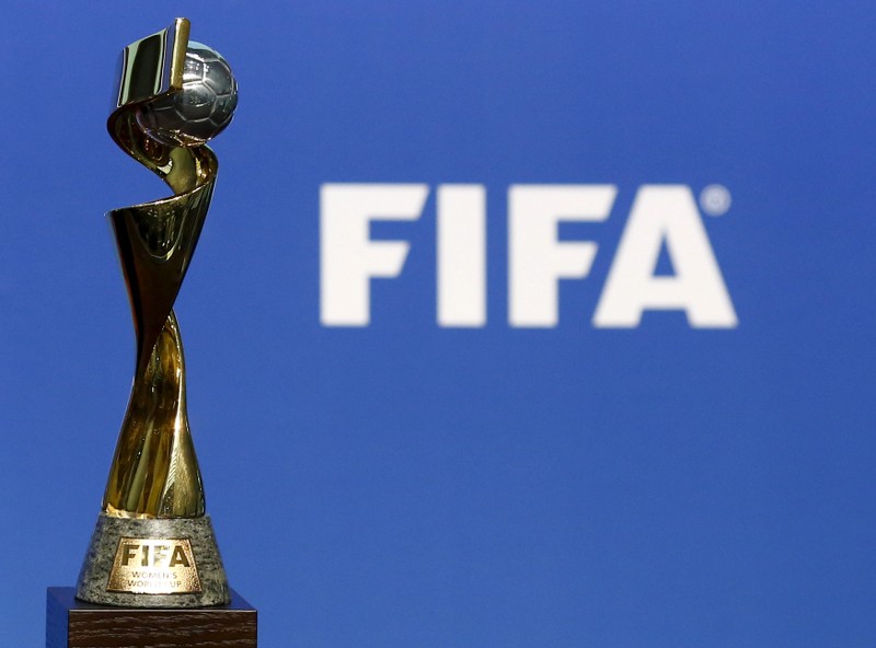FILE PHOTO: Women's FIFA World Cup trophy is seen before the announcement ceremony for the Women's FIFA World Cup 2019 in Zurich