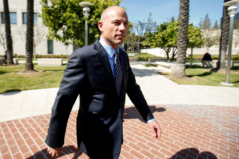 FILE PHOTO - Attorney Michael Avenatti leaves court after making an initialappearance on charges of bank and wire fraud at federal court in Santa Ana, California