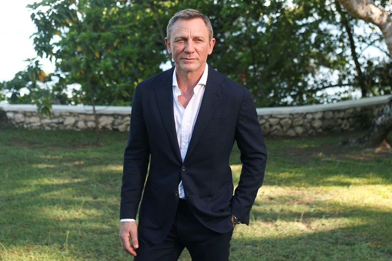 Actor Daniel Craig poses for a picture during a photocall for the British spy franchise's 25th film set for release next year, titled