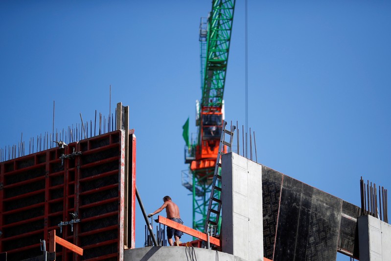 A construction site is pictured in Berlin