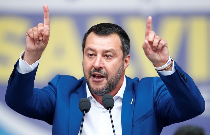 Rally of European nationalist and far-right parties ahead of EU parliamentary elections in Milan
