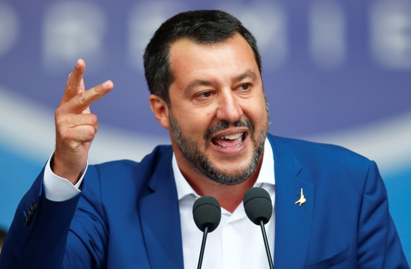 Rally of European nationalist and far-right parties ahead of EU parliamentary elections in Milan
