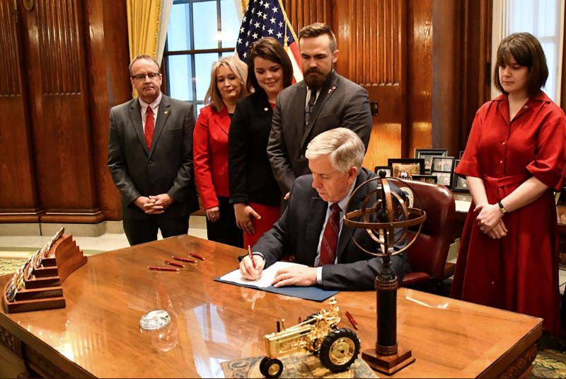 Missouri Governor Mike Parson signs Bill 126 into law in Jefferson City