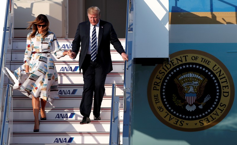 U.S. President Donald Trump and first lady Melania Trump visit Japan