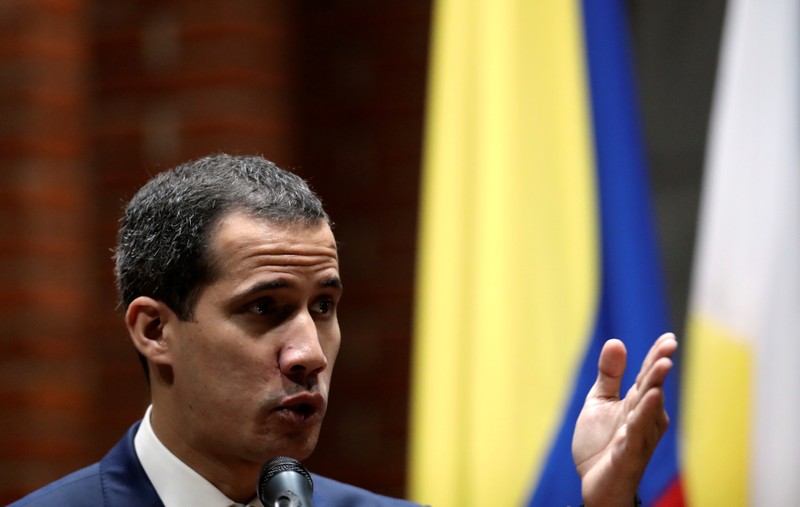 FILE PHOTO: Venezuelan opposition leader Juan Guaido takes part in a meeting in Caracas