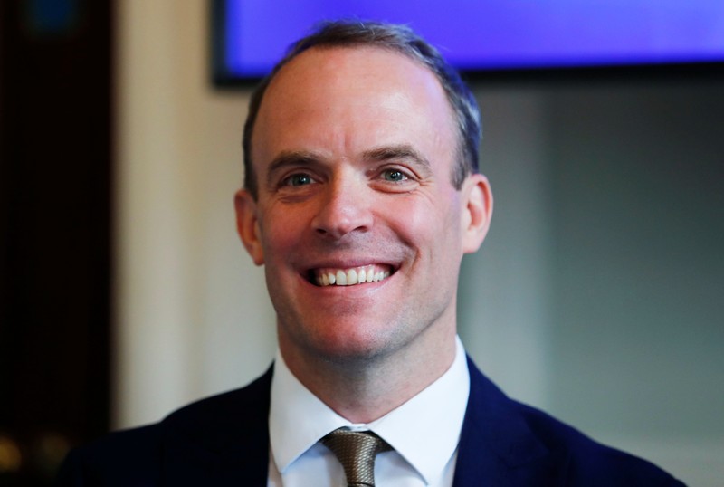Dominic Raab attends