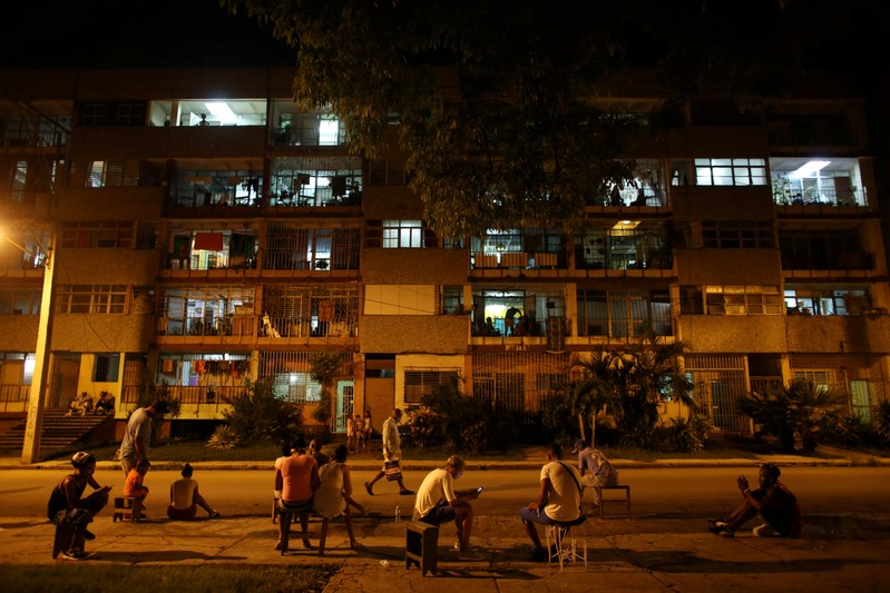FILE PHOTO: For Cubans, Wi-Fi means family