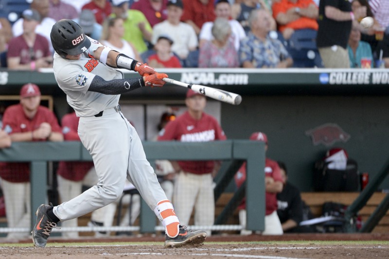 NCAA Baseball: College World Series-Arkansas vs Oregon State